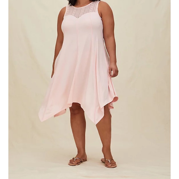 Torrid Hankerchief Midi Dress